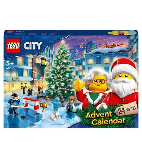 LEGO City 60381 Calendario dell'Avvento 2023 con 24 Regali, Babbo Natale e  Tappeto da Gioco, Regalo Natalizio per Bambini - LEGO - City - Set  mattoncini - Giocattoli