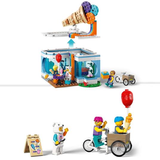 LEGO City 60363 Gelateria Giochi per Bambini 6+ anni con Carretto