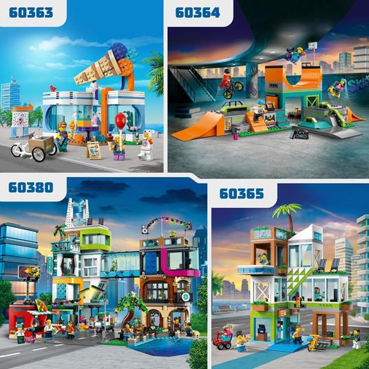 LEGO 60363 City Gelateria, Giochi per Bambini e Bambine dai 6 anni in su  con Carretto