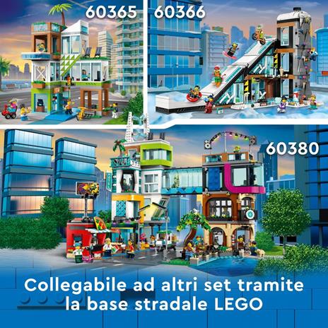 LEGO City 60364 Skate Park Urbano Gioco per Bambini 6+ con BMX Skateboard Monopattino Rollerblade e 4 Minifigure Set 2023 - 6