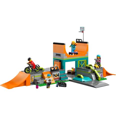 LEGO City 60364 Skate Park Urbano Gioco per Bambini 6+ con BMX Skateboard Monopattino Rollerblade e 4 Minifigure Set 2023 - 8