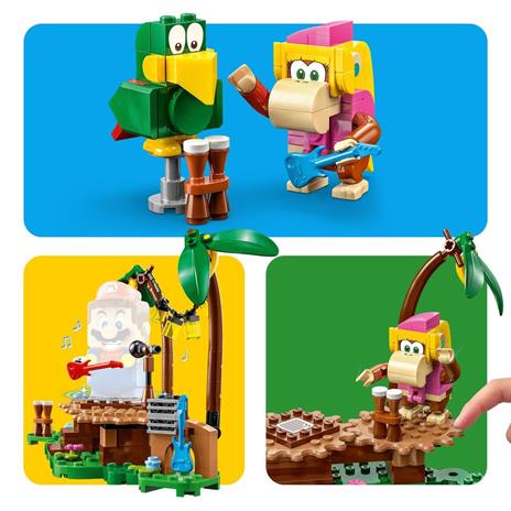 LEGO Super Mario 71421 Pack di Espansione Concerto nella Giungla di Dixie Kong con Figure di Dixie Kong e Pagal il Pappagallo - 5