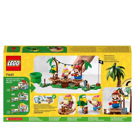 LEGO Super Mario 71421 Pack di Espansione Concerto nella Giungla di Dixie Kong con Figure di Dixie Kong e Pagal il Pappagallo - 9