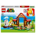 LEGO Super Mario 71422 Pack di Espansione Picnic alla Casa di Mario con Figura di Yoshi Giallo, Idea Regalo Bambini 6+ Anni