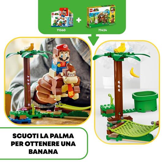 LEGO Super Mario 71424 Pack di Espansione Casa sull'Albero di Donkey Kong, Giochi per Bambini e Bambine 8+ con 2 Personaggi - 5