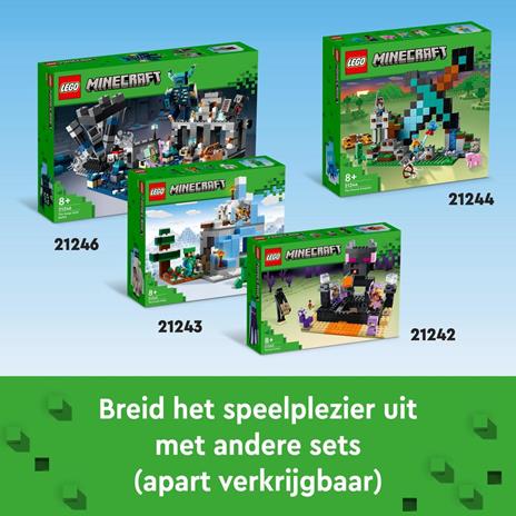 LEGO Minecraft 21244 L'Avamposto della Spada Giocattolo da Costruire con Creeper, Soldato e Scheletro, Giochi per Bambini - 10