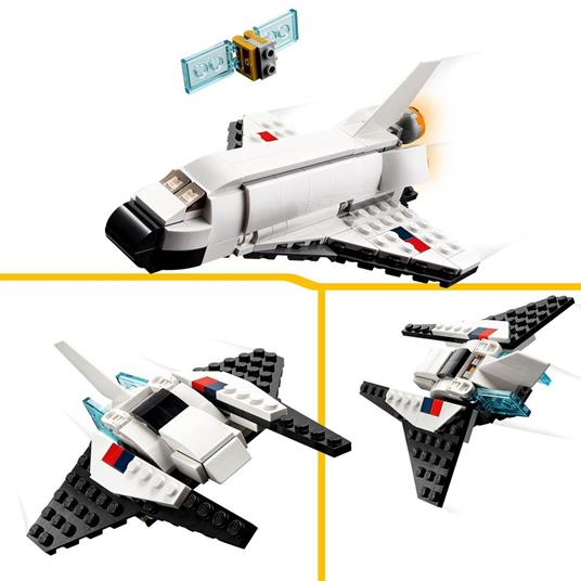 LEGO Creator 31134 Space Shuttle, Set 3 in1 con Astronauta e Astronave  Giocattolo, Giochi per Bambini 6+ Idea Regalo Creativa - LEGO - LEGO Creator  - Astronavi - Giocattoli