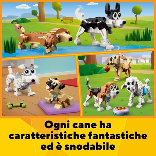 LEGO Cane con imbracatura per sedia a rotelle, bassotto (Pickle)