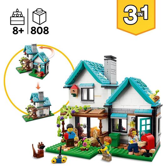 LEGO Creator 31139 Casa Accogliente, Modellino da Costruire di Case Giocattolo 3 in 1, Idea Regalo per Bambini - 3