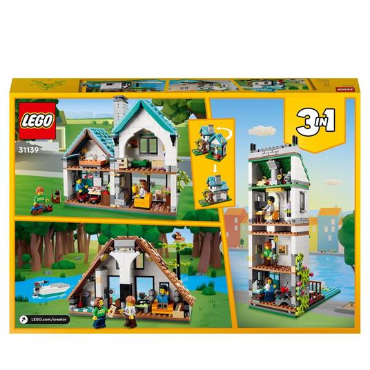 LEGO Creator 31139 Casa Accogliente, Modellino da Costruire di Case  Giocattolo 3 in 1, Idea Regalo per Bambini - LEGO - LEGO Creator - Edifici  e architettura - Giocattoli | IBS