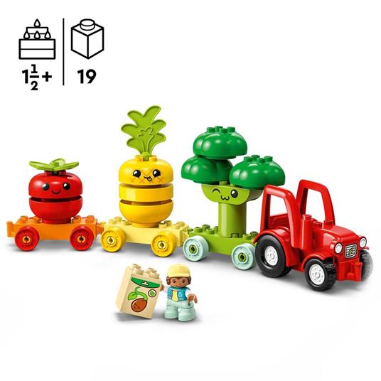 LEGO DUPLO My First 10982 Il Trattore di Frutta e Verdura, Gioco Impilabile  per Bambini da 1,5 a 3 Anni, Giochi Educativi - LEGO - Duplo My First -  Edifici e architettura - Giocattoli | IBS