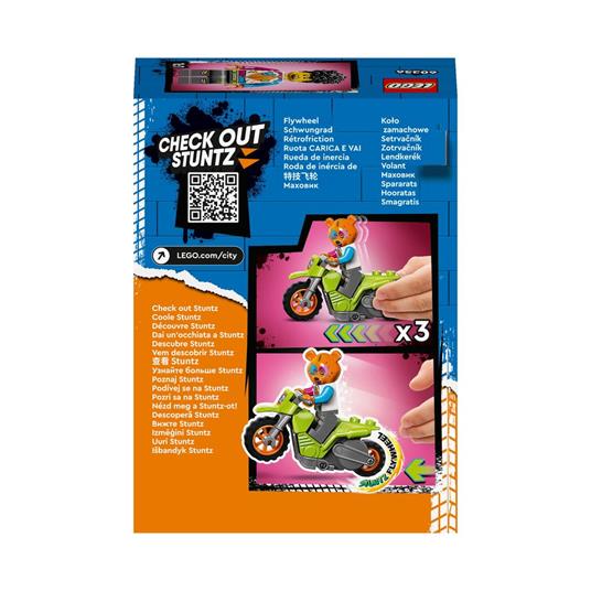 LEGO City Stuntz 60356 Stunt Bike Orso Moto Giocattolo Carica e Vai per Salti e Acrobazie Giochi per Bambini 5+ Idee Regalo - 8