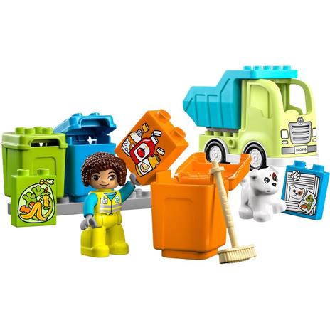 LEGO DUPLO 10987 Camion Riciclaggio Rifiuti Camion Spazzatura Giocattolo Gioco Educativo per Bambini Raccolta Differenziata - 7