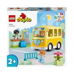 LEGO DUPLO 10988 Lo Scuolabus, Gioco Educativo con Veicolo e Personaggi, Regalo Didattico per Bambini e Bambine da 2+ Anni