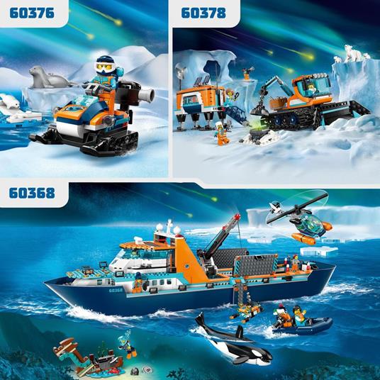 LEGO City 60376 Gatto delle Nevi Artico, Gioco per Bambini 5+ Anni, Costruzioni  con Veicolo, Foche e Minifigure, Idea Regalo - LEGO - City Exploration - Mezzi  pesanti - Giocattoli