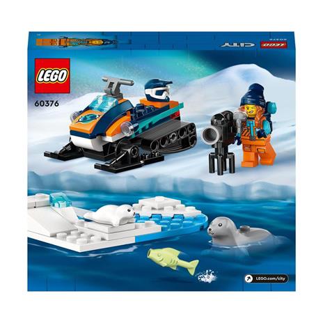 LEGO City 60376 Gatto delle Nevi Artico, Gioco per Bambini 5+ Anni, Costruzioni con Veicolo, Foche e Minifigure, Idea Regalo - 8