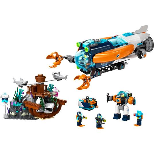 LEGO City 60379 Sottomarino per Esplorazioni Abissali Giocattolo con Drone e Relitto di Barca, Regalo per Bambini 7+ Anni - 8
