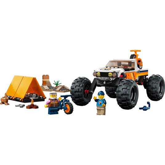 LEGO City 60387 Avventure sul Fuoristrada 4x4, Veicolo Giocattolo Stile Monster Truck e 2 Mountain Bike, Giochi per Bambini - 7