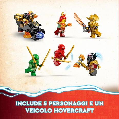 LEGO NINJAGO 71793 Dragone di Lava Transformer Heatwave, Serie Dragons Rising con Drago Giocattolo e Minifigure, Giochi Ninja - 5