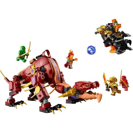 LEGO NINJAGO 71793 Dragone di Lava Transformer Heatwave, Serie Dragons Rising con Drago Giocattolo e Minifigure, Giochi Ninja - 8