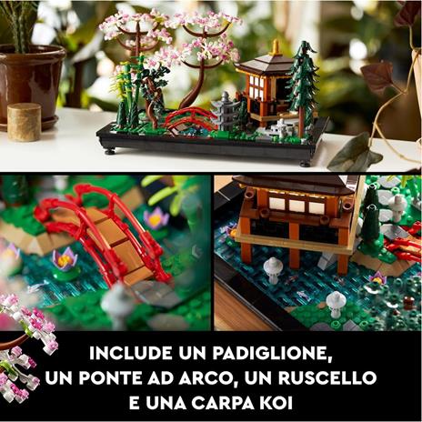 LEGO Icons 10315 Il Giardino Tranquillo, Kit Giardino Botanico Zen per Adulti con Fiori di Loto, Regalo per Donna e Uomo - 3