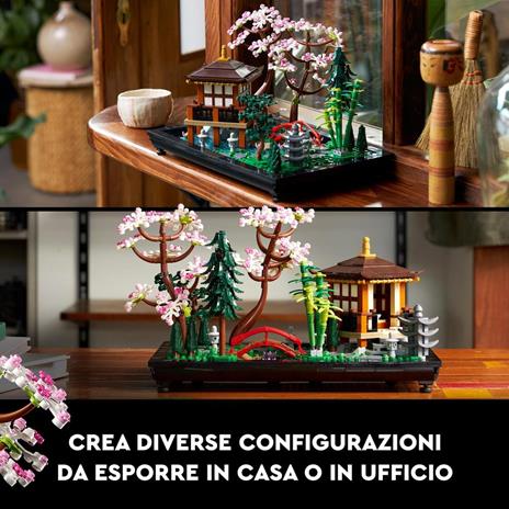 LEGO Icons 10315 Il Giardino Tranquillo, Kit Giardino Botanico Zen per Adulti con Fiori di Loto, Regalo per Donna e Uomo - 6