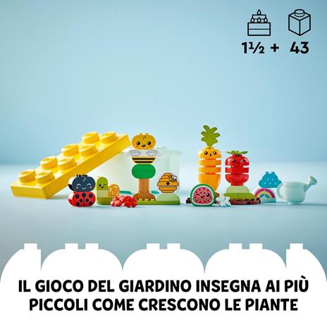 LEGO DUPLO 10984 My First Giardino Biologico, Giochi per Bambini e Neonati da 1,5 anni in su Educativi ed Impilabili - 2