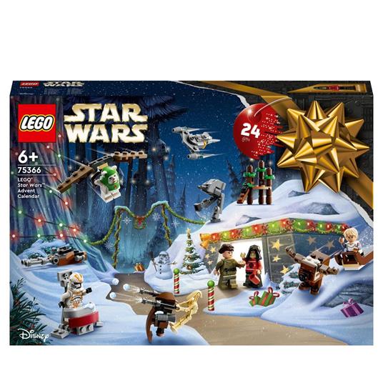 LEGO Star Wars 75366 Calendario dell'Avvento 2023, 24 Regali di Natale 9  Personaggi, 10 Veicoli Giocattolo e 5 Mini-Modelli - LEGO - Star Wars -  Astronavi - Giocattoli | IBS