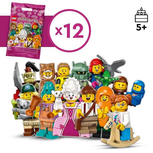 LEGO 71037 Minifigures Serie 24 Set Bustine 2023 in Edizione limitata  Personaggi da Collezione (1 Figura - Sorpresa Casuale)