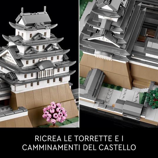 LEGO Architecture 21060 Castello di Himeji Kit Modellismo Adulti Collezione  Monumenti Albero Ciliegio in Fiore da Costruire