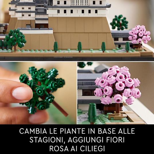 Hosdiy Teca Vetrina - Trasparente Teca Espositiva in Acrilico per  Lego-21060 - Compatibile con (Architecture Castello di Himeji) - Vetrina  (Solo