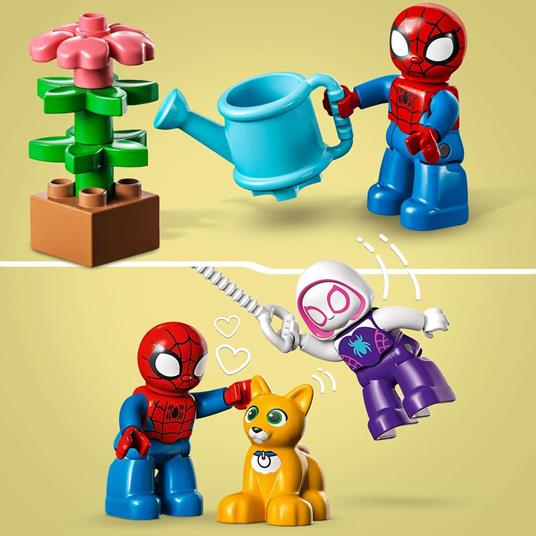 LEGO DUPLO Marvel 10995 La Casa di Spider-Man, Set di Giochi con Spidey e i Suoi Fantastici Amici, Idea Regalo Supereroi - 5