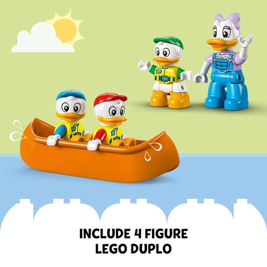 LEGO DUPLO Disney Topolino e i Suoi Amici 10997 Avventura in Campeggio con Camper Giocattolo e Paperina Giochi per Bambini 2+ - 6