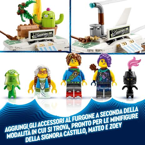 LEGO DREAMZzz 71456 Il Furgone Tartaruga della Signora Castillo, Camper Giocattolo Costruibile in 2 Modi con Figura di Z-Blob - 4