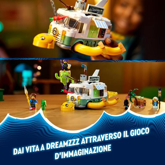 LEGO DREAMZzz 71456 Il Furgone Tartaruga della Signora Castillo, Camper Giocattolo Costruibile in 2 Modi con Figura di Z-Blob - 5