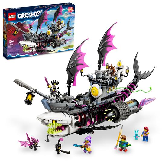 LEGO DREAMZzz 71469 Nave-Squalo Nightmare, Nave Pirata Giocattolo da Costruire in 2 Modi con Minifigure, Giochi per Bambini - 2