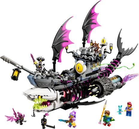 LEGO DREAMZzz 71469 Nave-Squalo Nightmare, Nave Pirata Giocattolo da Costruire in 2 Modi con Minifigure, Giochi per Bambini - 3