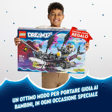 LEGO DREAMZzz 71469 Nave-Squalo Nightmare, Nave Pirata Giocattolo da Costruire in 2 Modi con Minifigure, Giochi per Bambini - 6