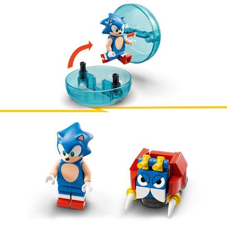 LEGO Sonic the Hedgehog 76990 Sfida della Sfera di Velocità di Sonic Giocattolo con 3 Personaggi Giochi per Bambini 6+ Anni - 5