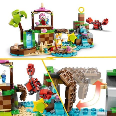 LEGO Sonic the Hedgehog 76992 LIsola del Soccorso Animale di Amy Giocattolo con 6 Personaggi Regalo per Bambini dai 7 Anni - 4