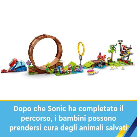 LEGO Sonic the Hedgehog 76994 Sfida del Giro della Morte nella Green Hill Zone di Sonic, Gioco per Bambini con 9 Personaggi - 6