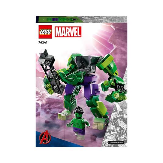 LEGO Marvel 76241 Armatura Mech Hulk, Set Action Figure Supereroe Avengers,  Giochi per Bambini dai 6 Anni, Idea Regalo - LEGO - Super Heroes - TV &  Movies - Giocattoli | IBS