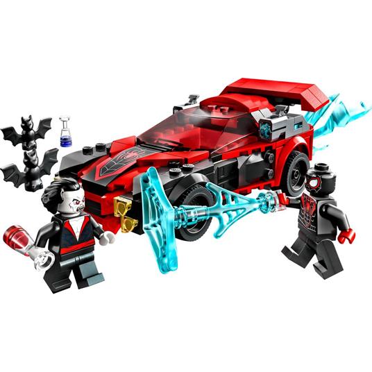 LEGO Marvel 76244 Miles Morales vs. Morbius, Spider-Man Giocattolo per Bambini con Macchina da Corsa e Minifigure di Spidey - 7