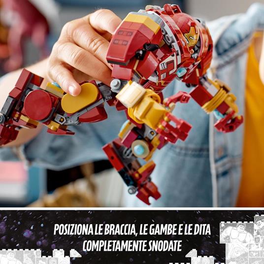 LEGO Marvel 76247 Hulkbuster: La Battaglia di Wakanda, Action Figure Mech di Hulk, Avengers: Infinity War, Giochi per Bambini - 5