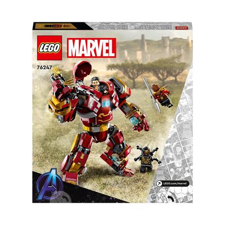 LEGO Marvel 76247 Hulkbuster: La Battaglia di Wakanda, Action Figure Mech di Hulk, Avengers: Infinity War, Giochi per Bambini - 8