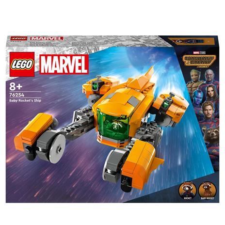 LEGO Marvel 76254 Astronave di Baby Rocket, Giocattolo da Costruire del Supereroe dei Guardiani della Galassia Volume 3