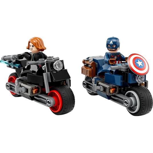 LEGO Marvel 76260 Motociclette di Black Widow e Captain America, Set Avengers Age of Ultron con 2 Supereroi e Moto Giocattolo - 7