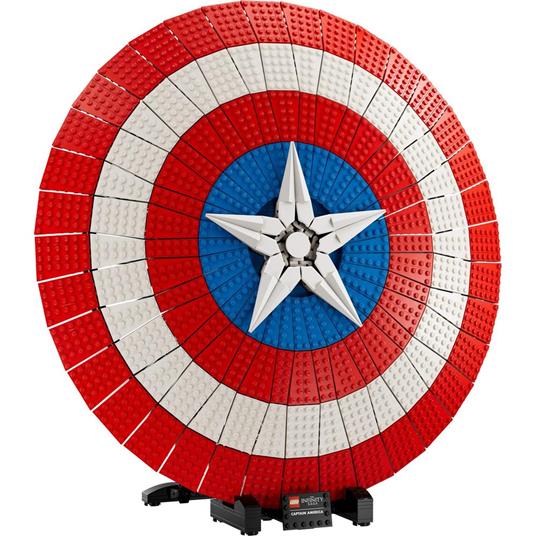 LEGO 76262 Marvel Scudo di Captain America, Kit di Costruzione Avengers con Minifigure, Targhetta Martello di Thor - 7