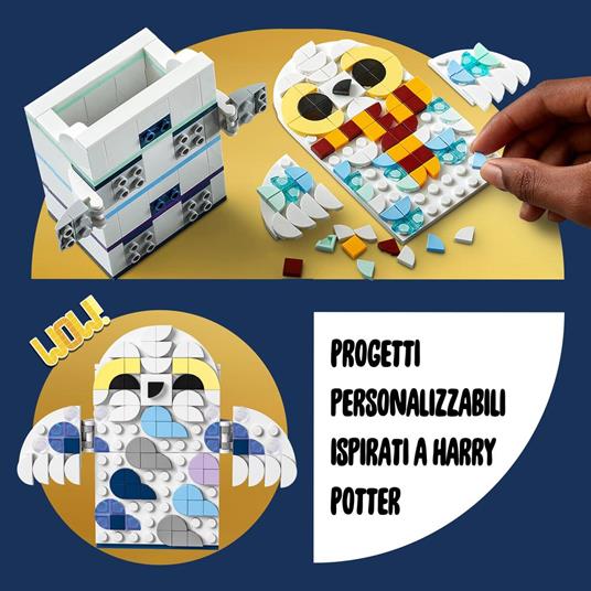 LEGO DOTS 41809 Portamatite di Edvige, Accessori da Scrivania di Harry  Potter con Portapenne e Portablocco - LEGO - DOTs - Set mattoncini -  Giocattoli