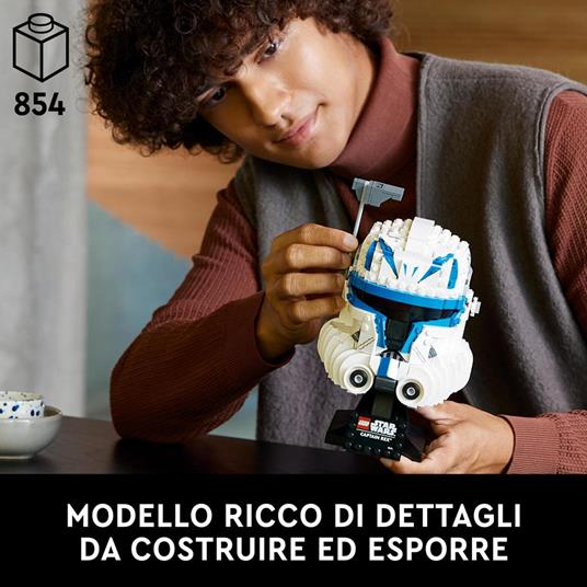 LEGO Star Wars 75349 Casco di Captain Rex, Set Serie Caschi 2023, Collezione per Adulti da The Clone Wars, Idee Regalo - 2